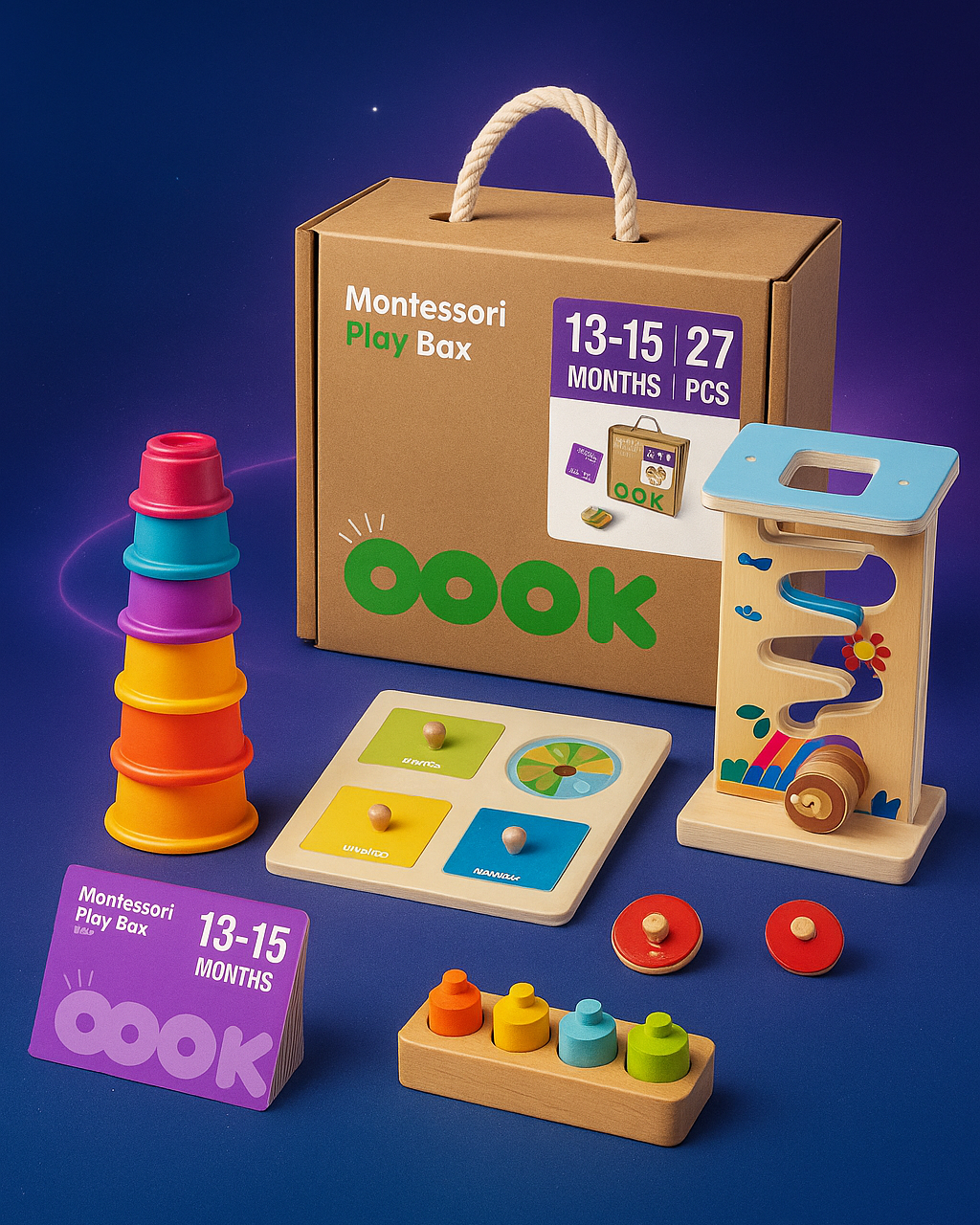 Crocodile-shaped rainbow xylophone displayed in a cosmic Space Monkey lifestyle scene with glowing stars, nebula lighting, and a reflective surface.