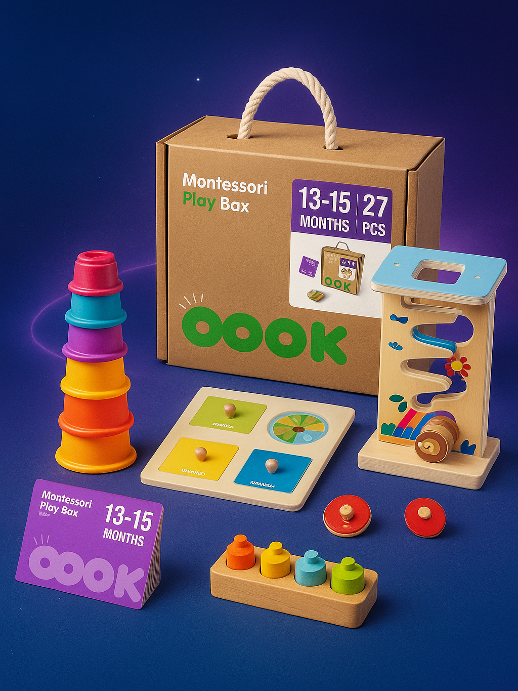 Crocodile-shaped rainbow xylophone displayed in a cosmic Space Monkey lifestyle scene with glowing stars, nebula lighting, and a reflective surface.